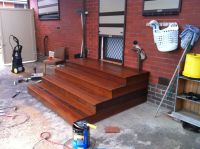 Decking designed, made and installed by Allouch Engineering