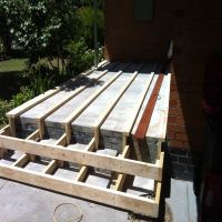 Decking designed, made and installed by Allouch Engineering