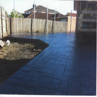 Concrete driveway installed by Allouch Engineering