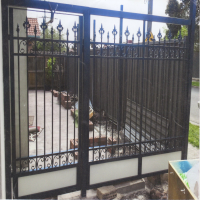 Allouch Engineering, Steel black door and fence