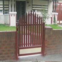 Allouch Engineering, Steel black door and fence