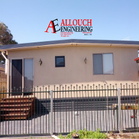 Allouch Engineering, Steel black door and fence