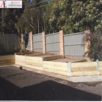 Timber Fencing installed by Allouch Engineering